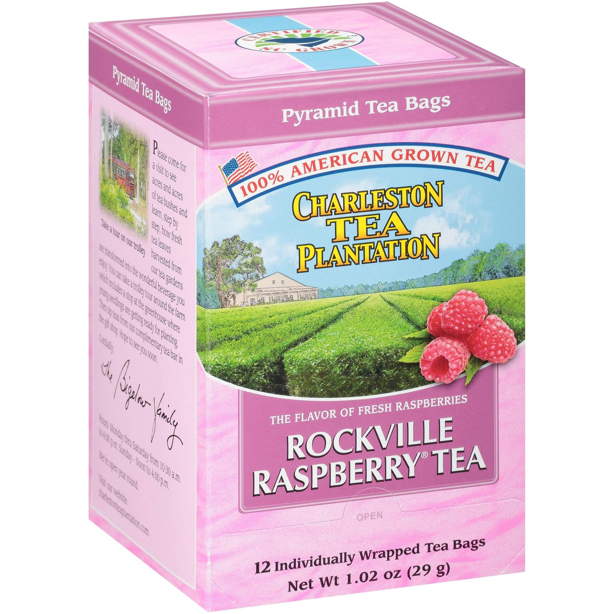 Charleston Tea Plantation Rockville Raspberry Tea (100% American)-VIVA Scandinavia