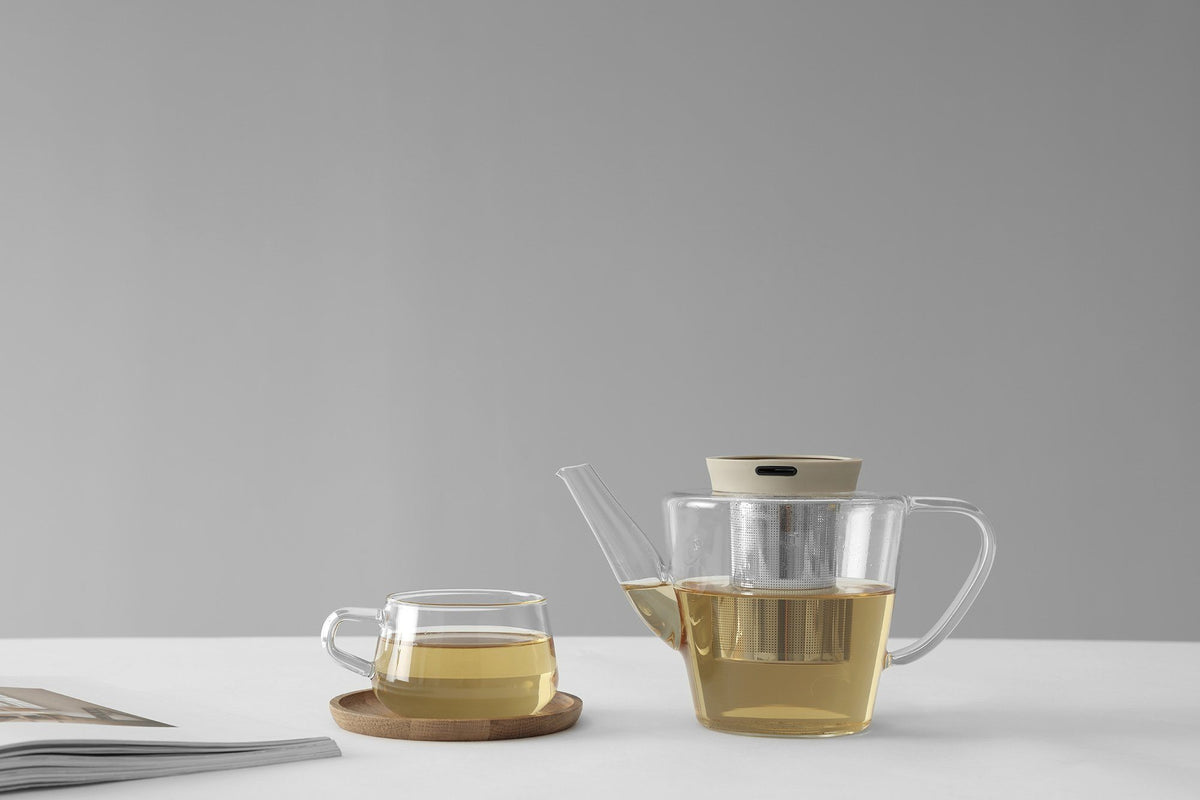 Infusion™ Glass Teapot - VIVA | Color=Buttermilk