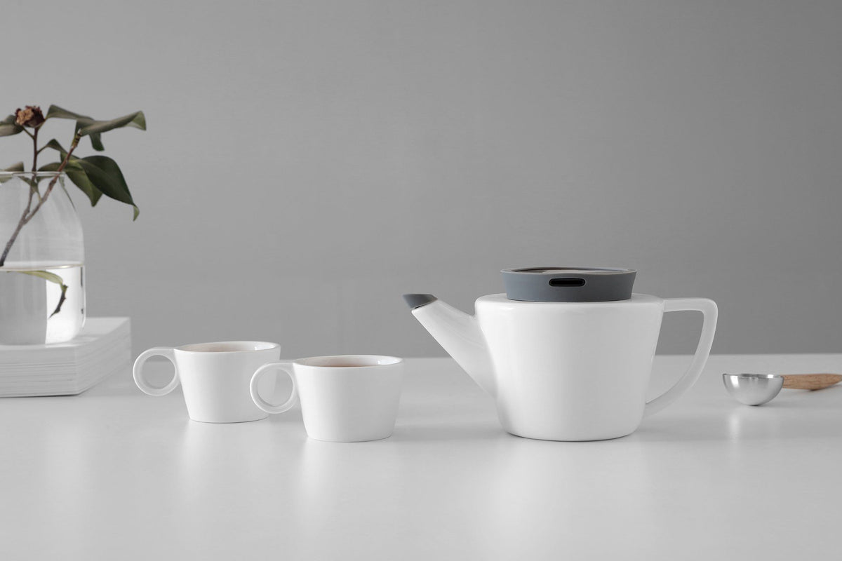 Infusion™ Porcelain Teapot Small-VIVA Scandinavia | Color=ash grey