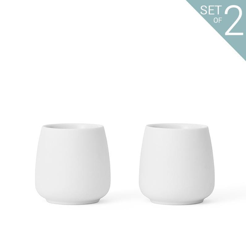Nicola™ Tea Cup Small - Set Of 2-VIVA Scandinavia | Color=Pure white