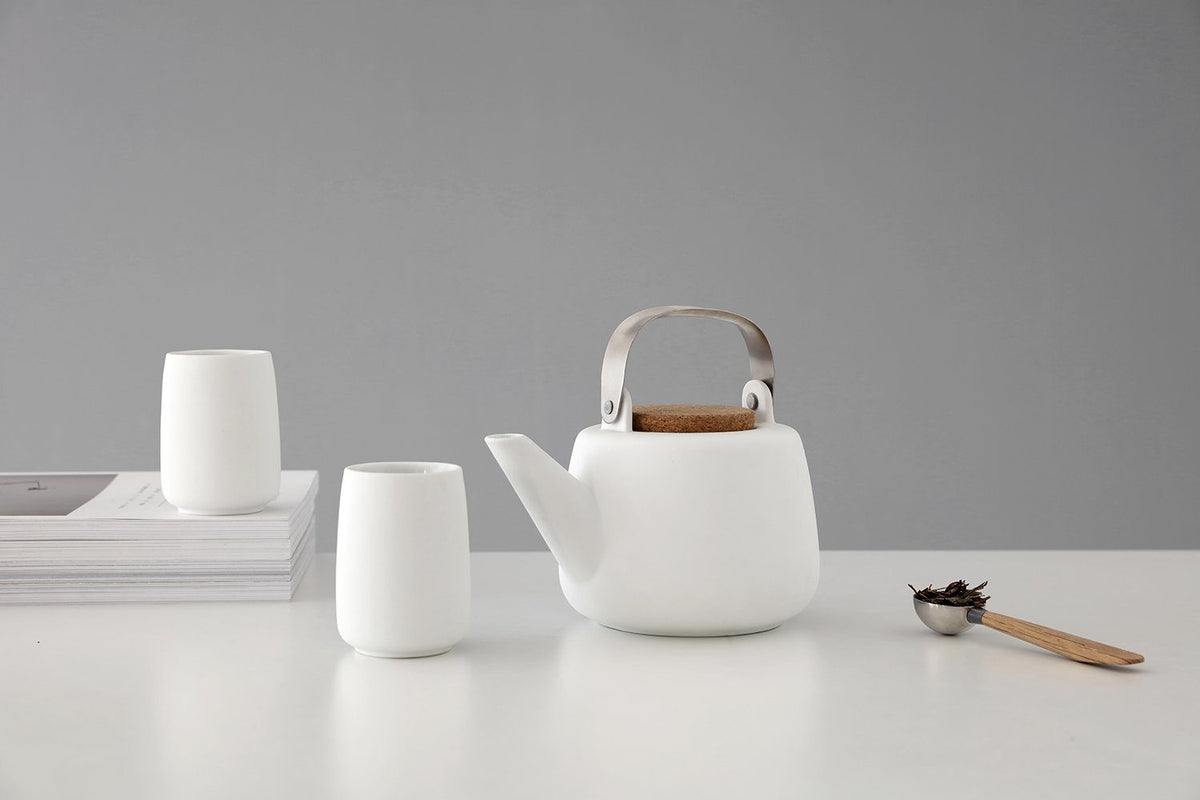 Nicola™ Tea Cup Large - Set Of 2 - VIVA | Color=Pure white
