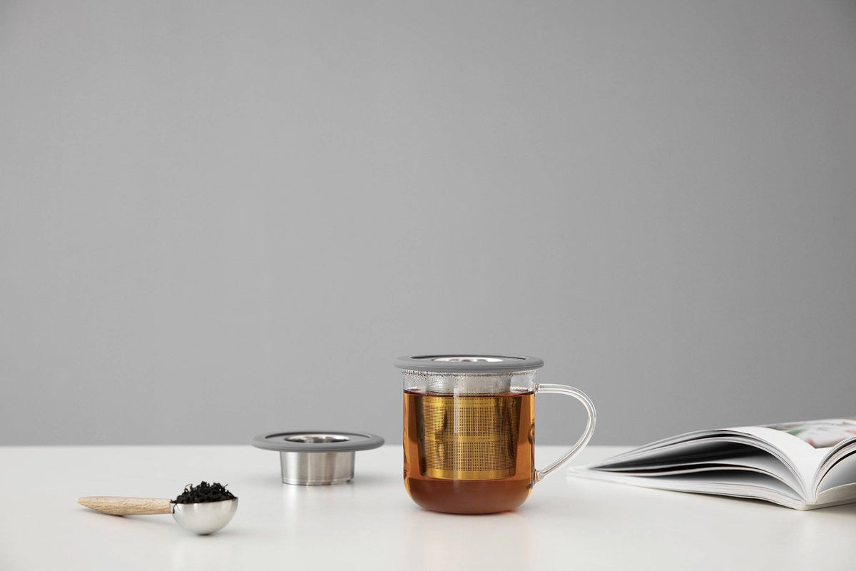 Infusion™ Collapsible Tea Strainer - VIVA | Color=ash grey
