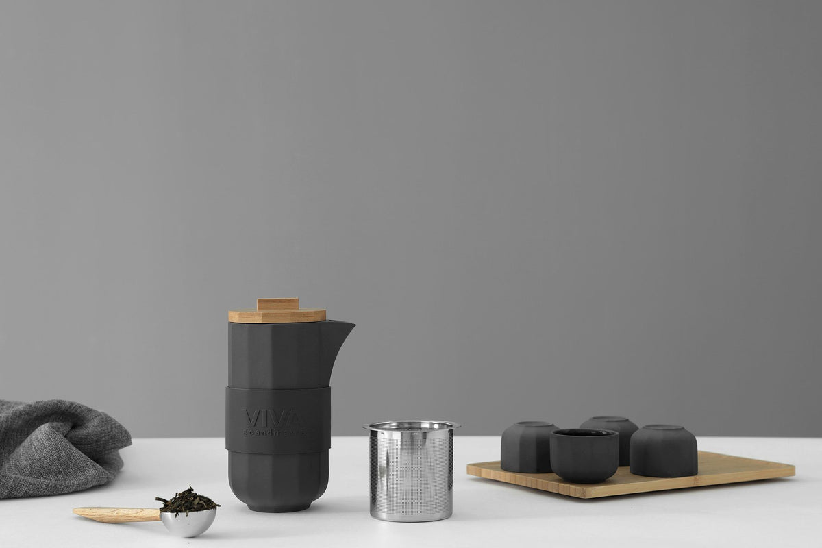 Alexander™ Tea Set - VIVA | Color=charcoal