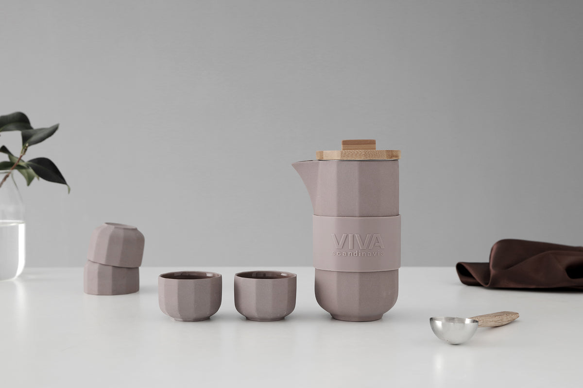 Alexander™ Tea Set - VIVA | Color=powder brown